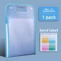 13-Pocket Expanding File Folder with Color Labels | A4 Organizer Expanding File Folder Babs blue 24.5x37 3CM