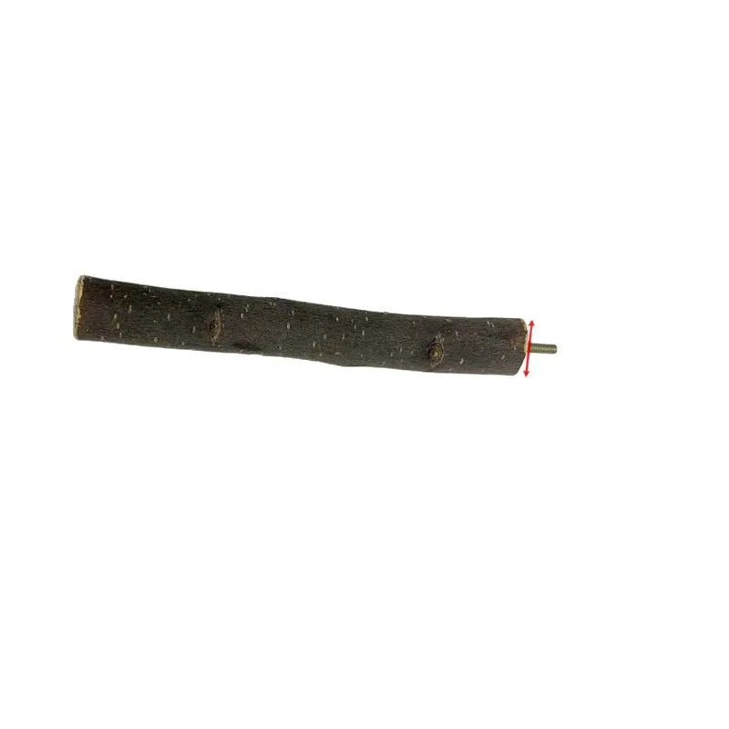 Wood Bird Perch Stand – Claw Grinding Toy for Small Parrots Bird Perch Stand Babs L20 D2.5-3.5