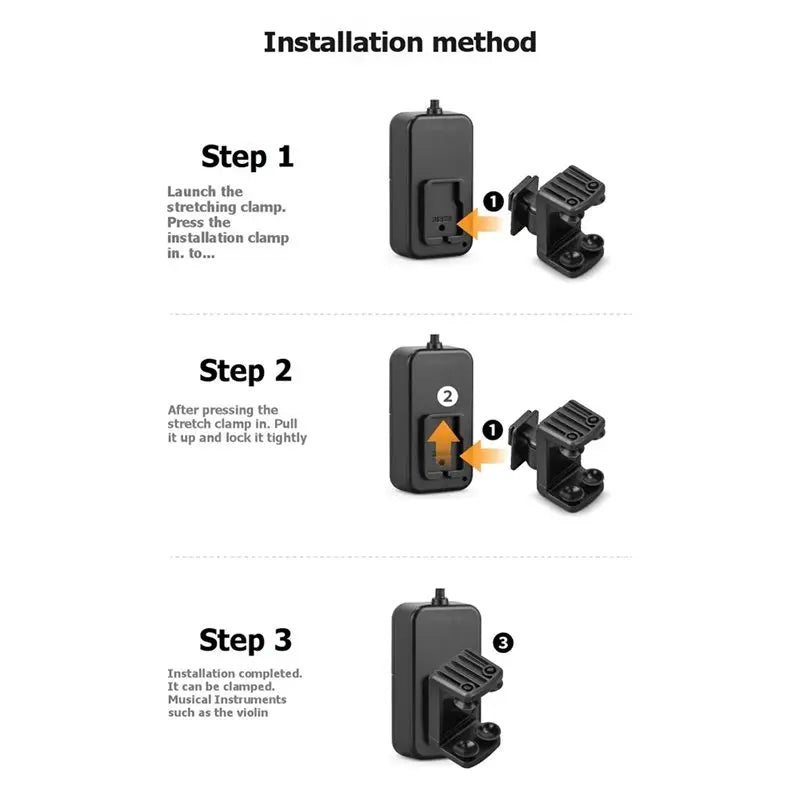 2.4G Wireless Violin Microphone System – 30M Clip Transmitter Wireless Instrument Microphone Babs