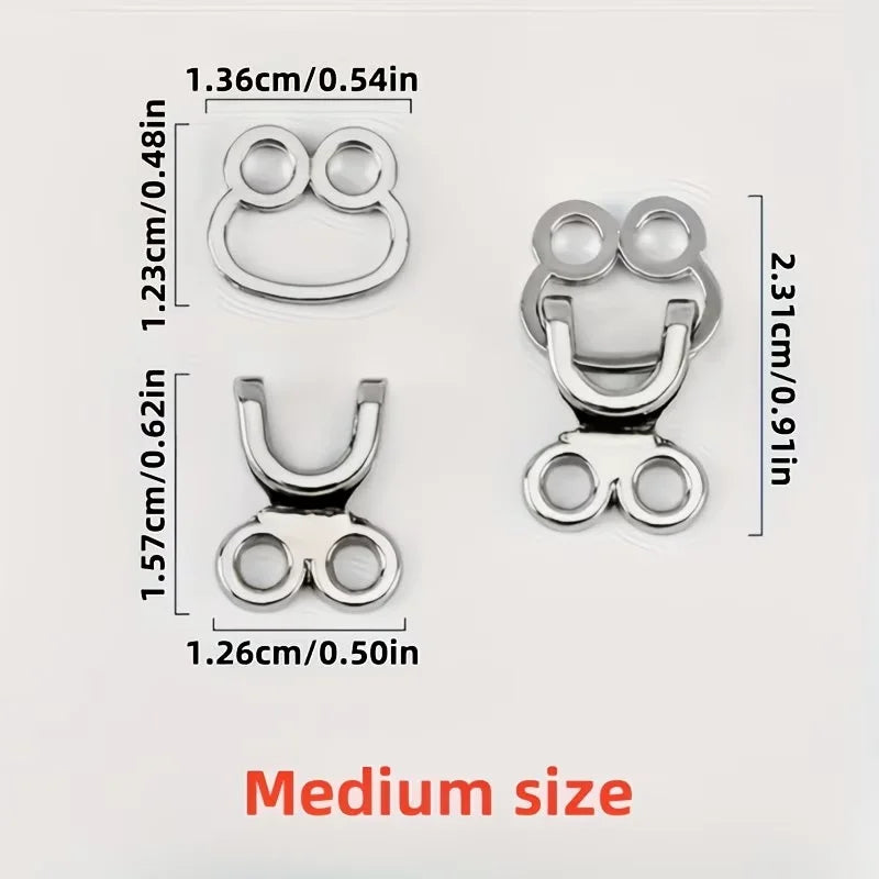 10 Sets Zinc Alloy Invisible Buttons – Jackets, Coats & Jeans Sewing Buttons Babs