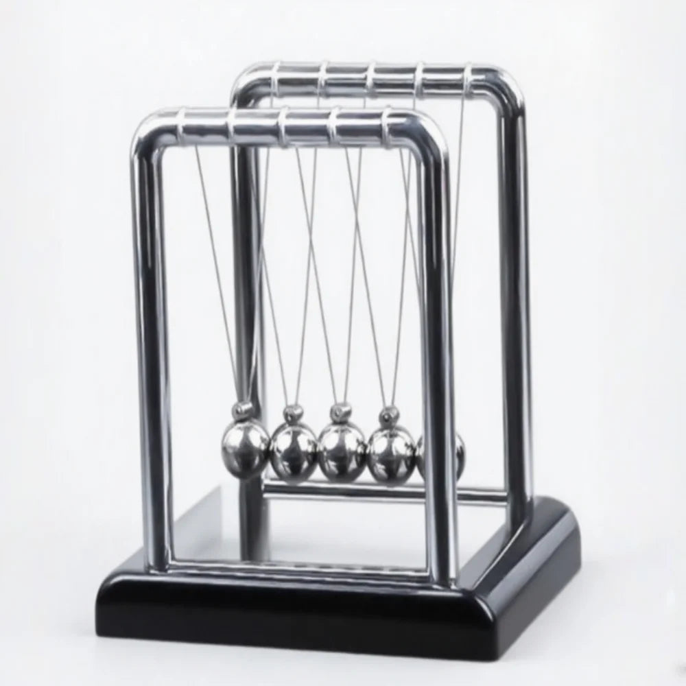 Newton's Cradle Steel Ball Pendulum – Physics Desk Toy Physics Desktop Toy Babs black