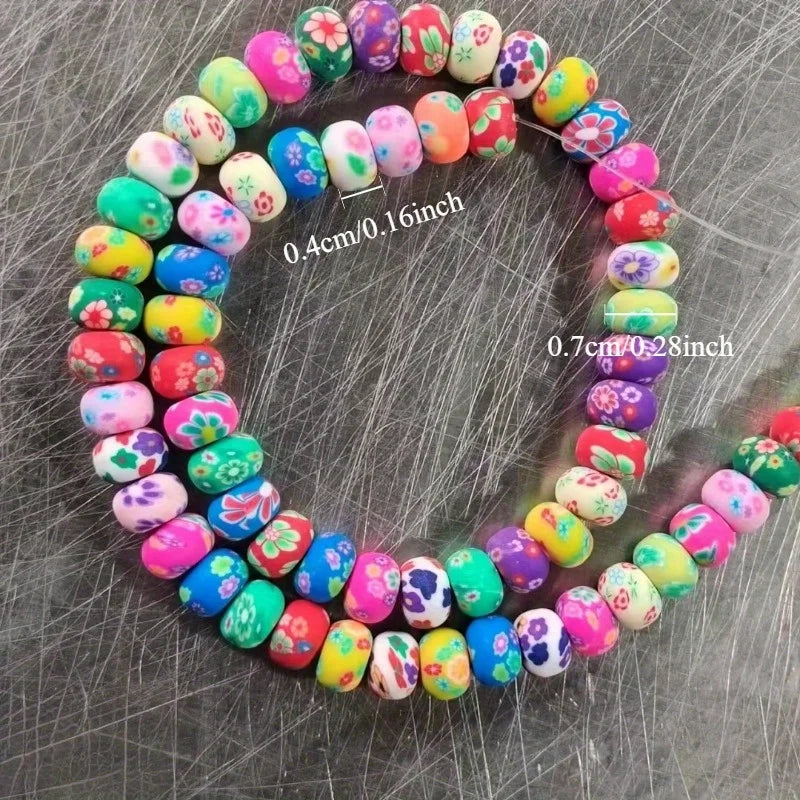 110pcs Colored Polymer Clay Beads for DIY Jewelry Making Polymer Clay Beads Babs