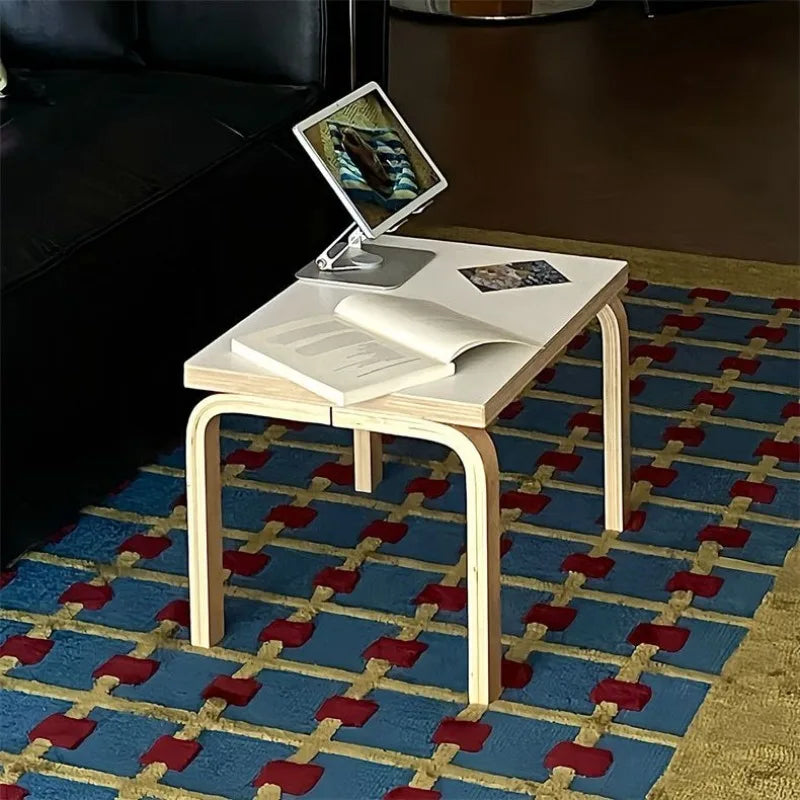 Modern Minimalist Wooden Coffee Table – Oak Side Table Wooden Coffee Table Babs