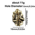 Retro Brass Medieval Warrior Knife Bead Keychain EDC Pendant Keychain Bead Pendant Babs A