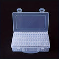 64-Grid Transparent Plastic Storage Box – Diamond Painting Beads Craft Storage Box Babs 1pc