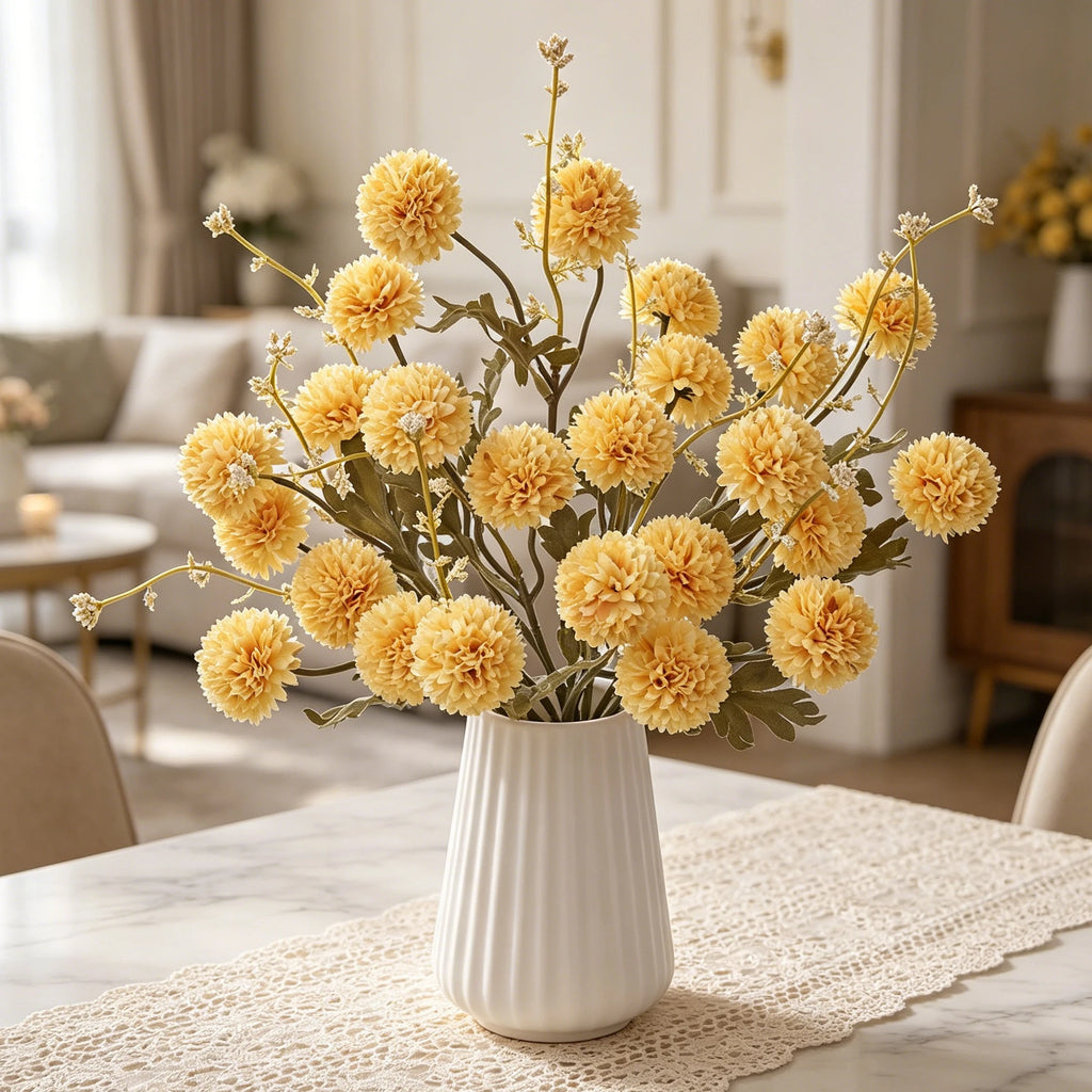 Silk Chrysanthemum Artificial Flowers – Wedding & Home Décor Artificial Silk Flowers Babs