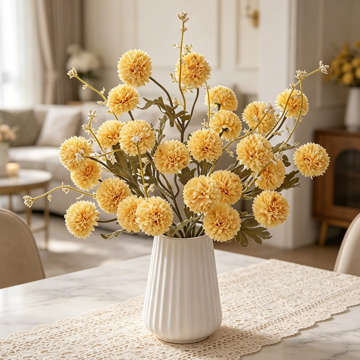 Silk Chrysanthemum Artificial Flowers – Wedding & Home Décor Artificial Silk Flowers Babs