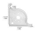 Aquarium Corner Storage Rack – No-Punch Fish Tank Plant Shelf Aquarium Corner Shelf Babs White