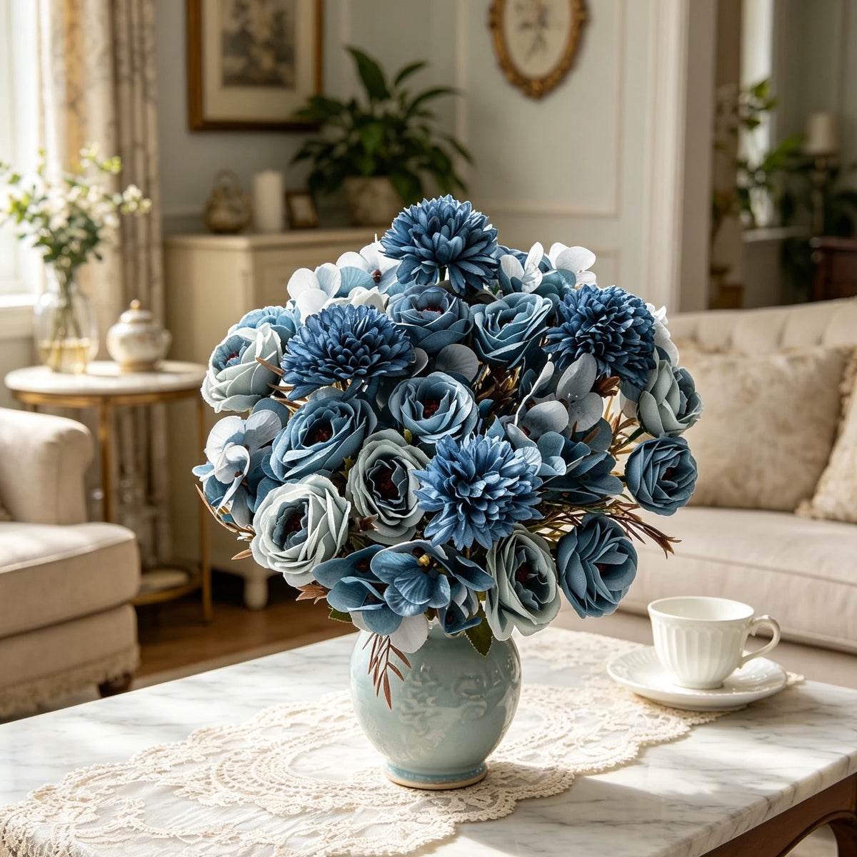 Silk Rose Artificial Flowers – Wedding & Home Décor Bouquet Artificial Silk Flowers Babs