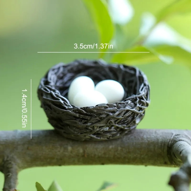 10pcs Cartoon Bird Resin Ornaments for Moss & Succulent Decor Miniature Garden Ornaments Babs