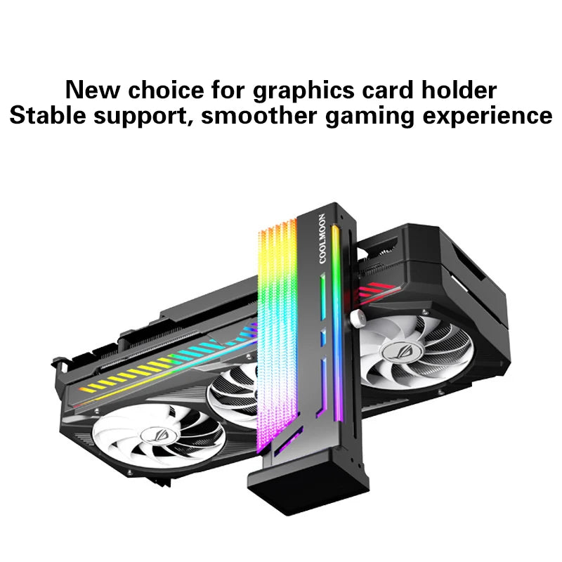 ARGB GPU Support Bracket 5V 3-Pin Addressable LED Sag Brace GPU Support Bracket Babs