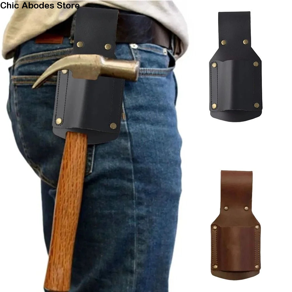 Leather Hammer Holder Belt Clip – Portable Tool Organizer Hammer Holster Babs