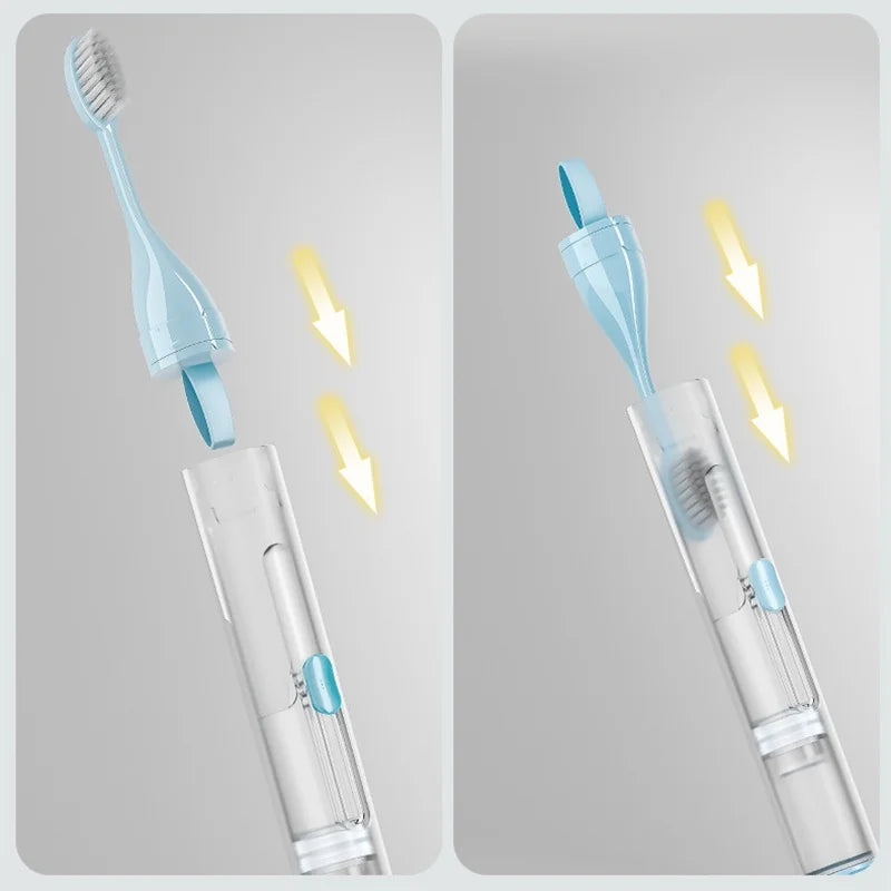Portable Folding Travel Toothbrush Kit – Compact for Camping Travel Toothbrush Kit Babs