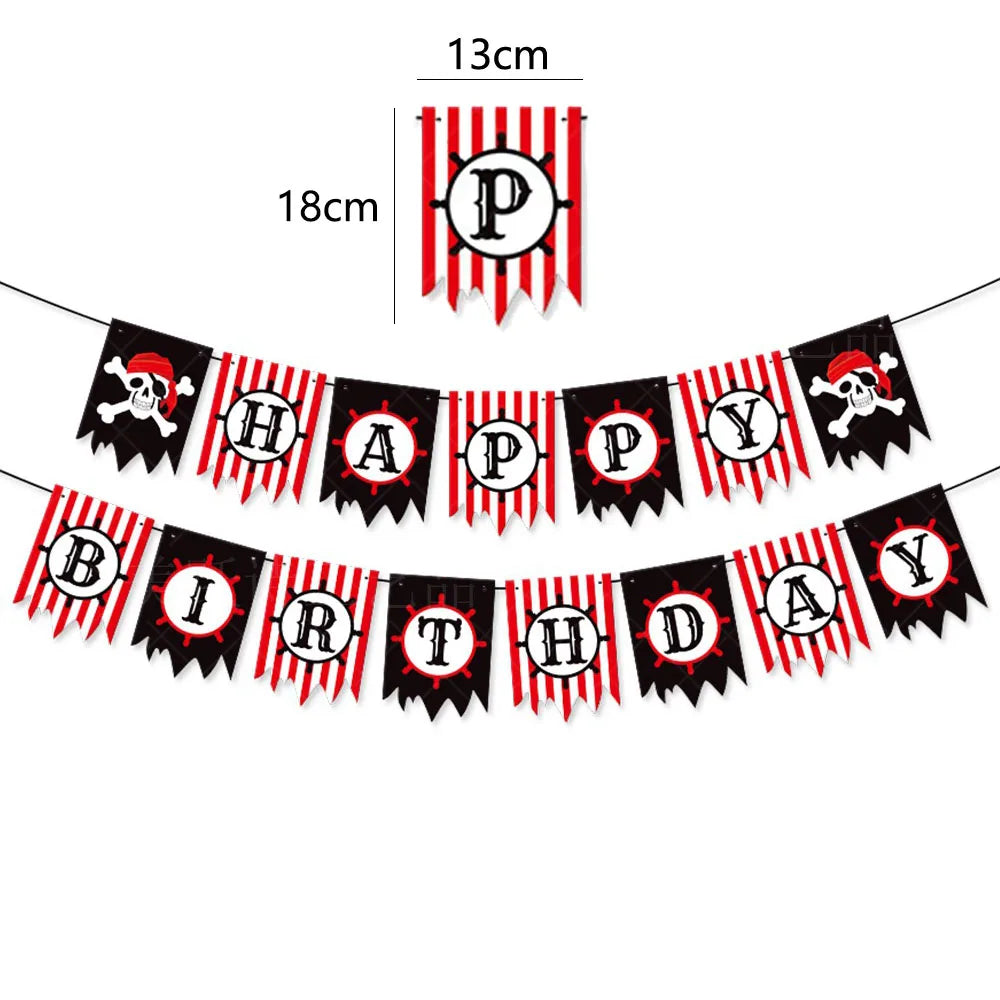 Pirate Theme Disposable Tablecloth – Skull & Treasure Map Party Disposable Tablecloth Babs HB banner