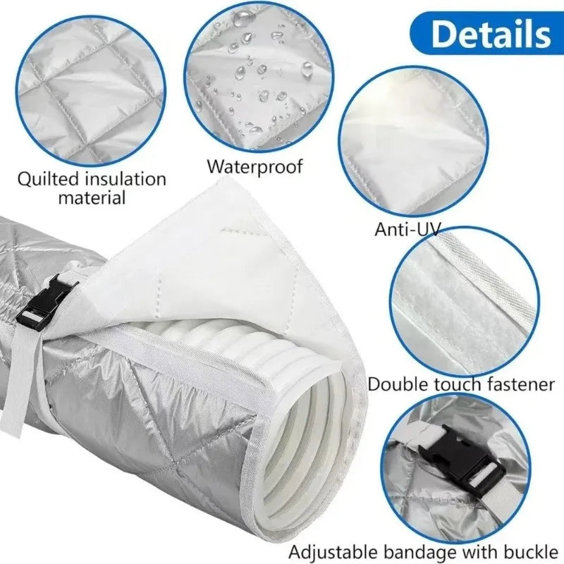 AC Exhaust Hose Insulation Sleeve | Heat Resistant Cover AC Hose Sleeve Babs