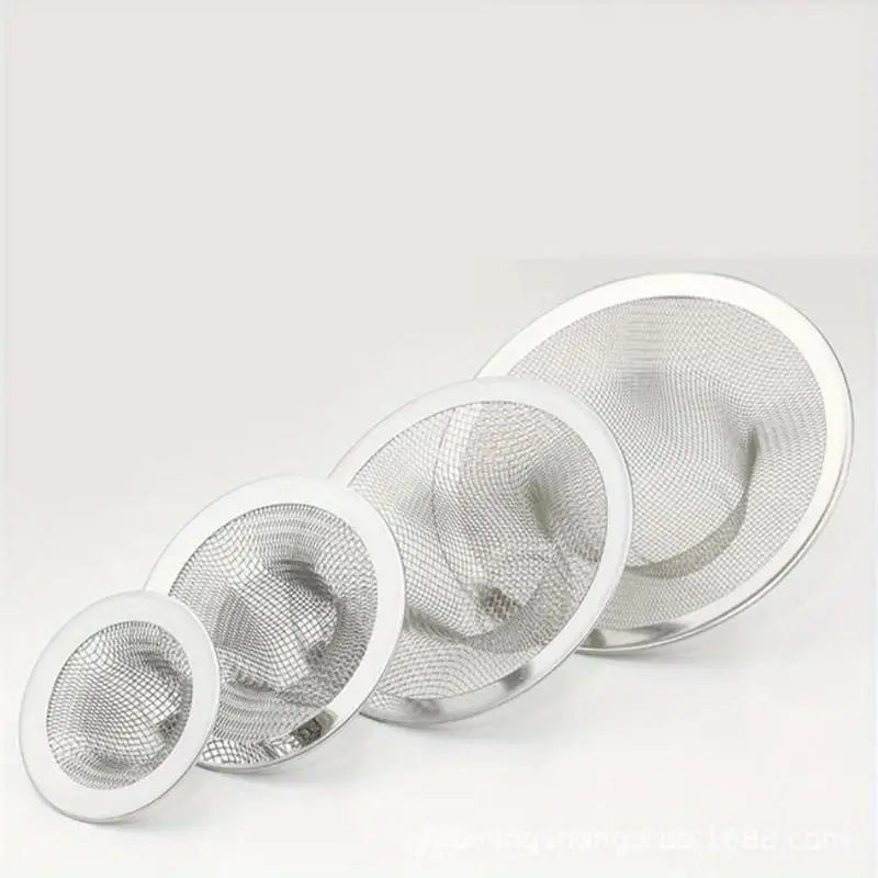 4-Piece Stainless Steel Sink & Floor Drain Filter Cover Set Drain Filter Cover Babs 4pc Set