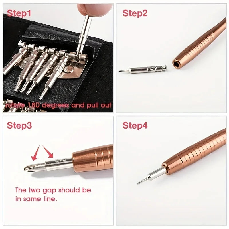 25-in-1 Precision Screwdriver Set – Magnetic Bits, Portable Precision Screwdriver Set Babs