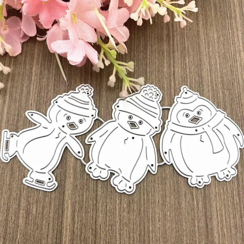 Christmas Snowman Die Cuts – Embossing & Etching Dies for Crafts Die Cutting Set Babs
