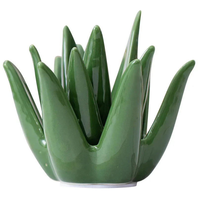 Nordic Ceramic Cactus Aloe Desk Jewelry Organizer Decor Desk Jewelry Organizer Babs