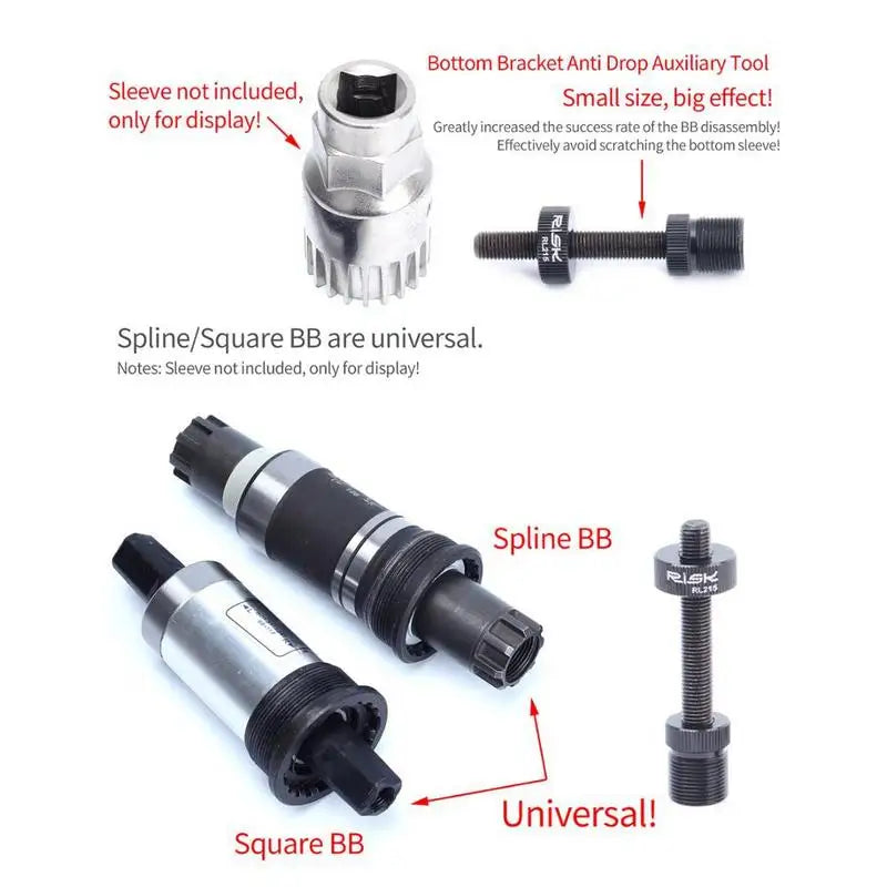 Bike BB Bottom Bracket Removal Fixing Rod – Square Spline Bike Repair Tool Babs