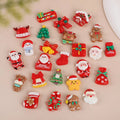 Resin Christmas Fridge Magnets – Santa, Snowman & Xmas Tree Set Christmas Fridge Magnets Babs Random Mix 10Pcs