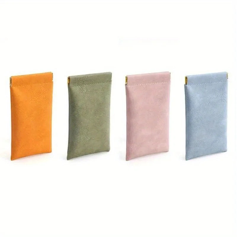 5-Pack PU Leather Eyeglass Cases – Auto-Close & Waterproof Eyeglass Case Set Babs