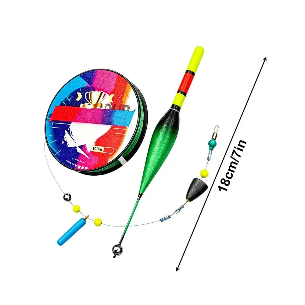 Automatic Bobber Fishing Line Set with Float – 100m Nylon Fishing Bobber Line Set Babs set