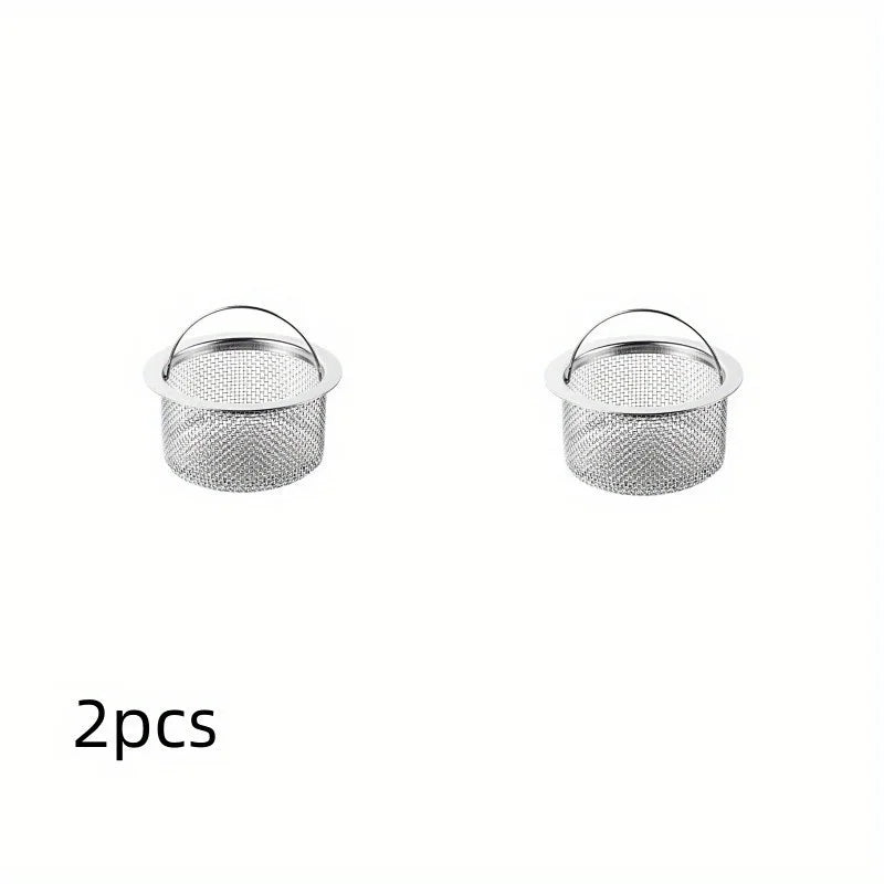 2pcs Stainless Steel Kitchen Sink Strainer & Drain Basket Sink Drain Strainer Babs 2 pcs