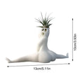 Big Booty Ghost Planter – Funny Succulent & Air Plant Pot Novelty Planter Pot Babs WHITE