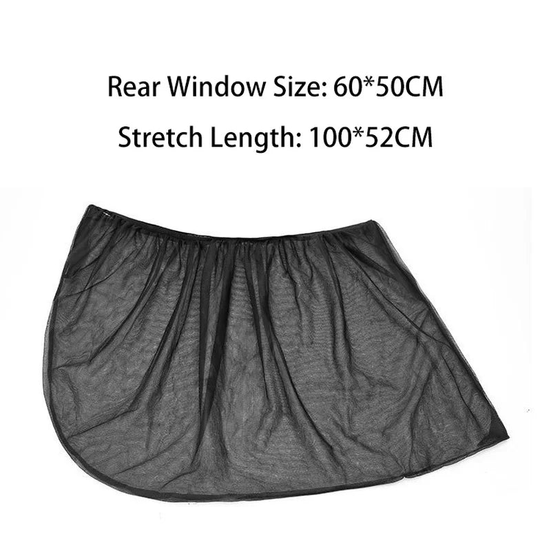 Car Side Window Sun Shade UV Mesh Curtain – 2 Pack Car Window Sun Shade Babs