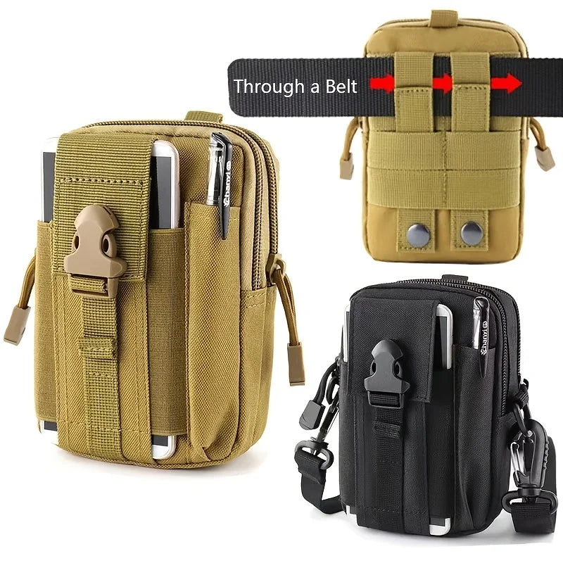 Men's Tactical Camouflage Fanny Pack – Lightweight Belt Pouch Tactical Fanny Pack Babs