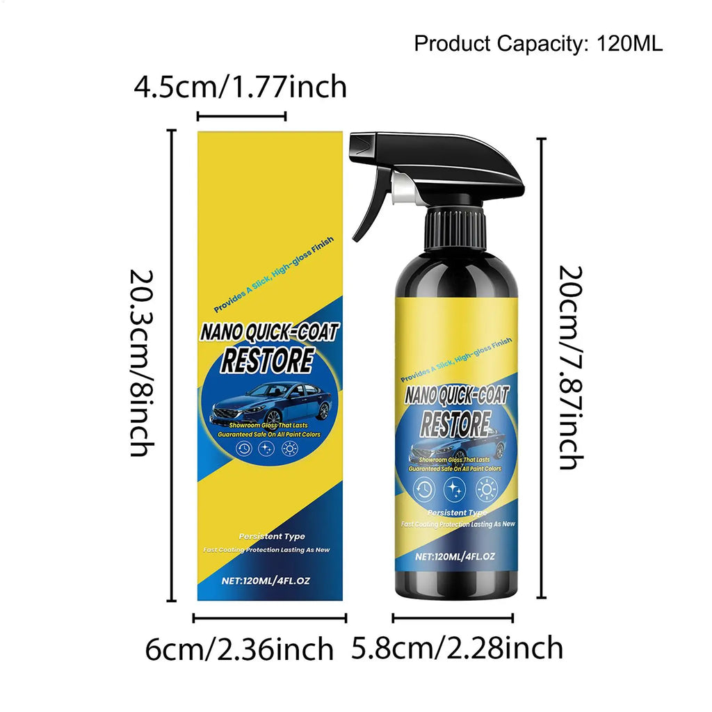 Nano Ceramic Car Coating Spray – Quick Wax & UV Protection Car Ceramic Coating Spray Babs