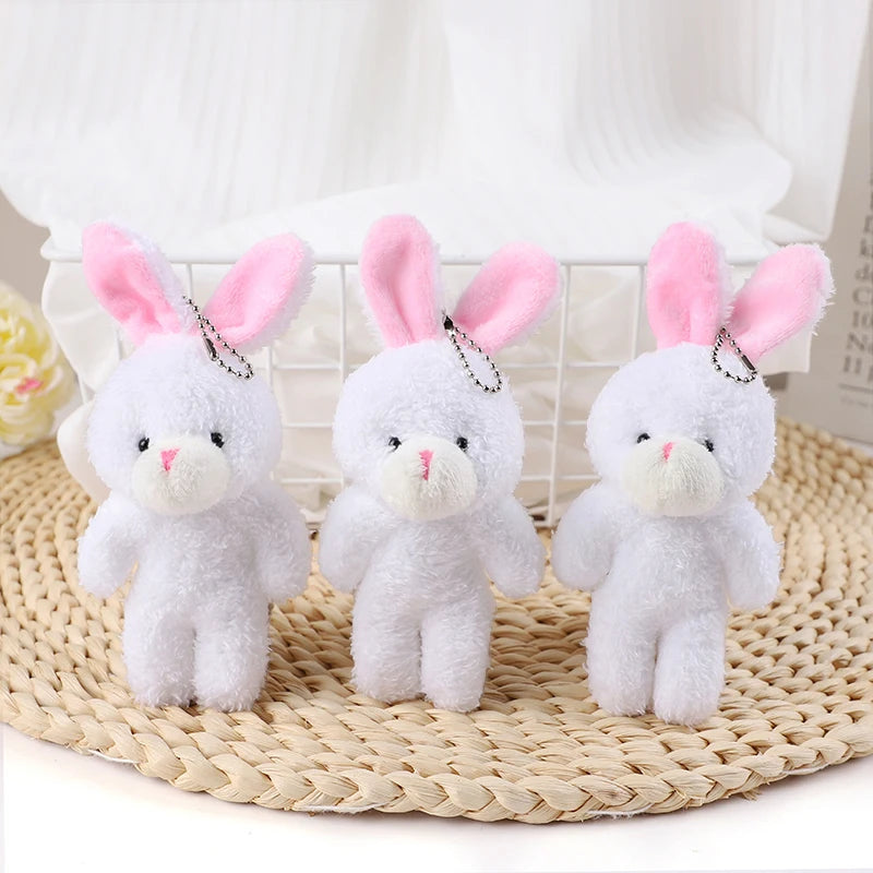 Bunny Plush Dolls Easter Basket Filler Rabbit Keychain Favors Plush Keychain Doll Babs