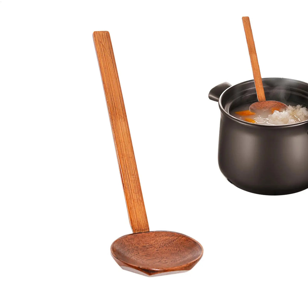 Wooden Ramen Spoon – Nanmu Turtle Shell Hot Pot Ladle Wooden Ramen Spoon Babs