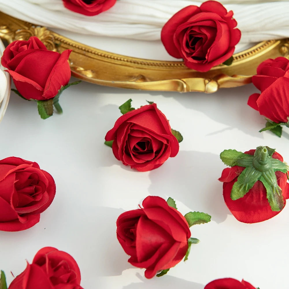 Silk Rose Heads – Artificial Flowers for Wedding & Home Decor Artificial Silk Flowers Babs color2 50 pcs