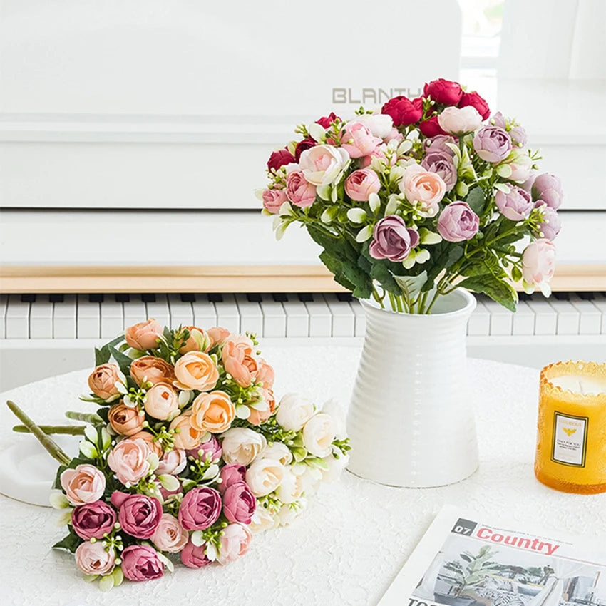 Silk Rose Artificial Flowers for Wedding, Home & Party Décor Artificial Silk Flowers Babs