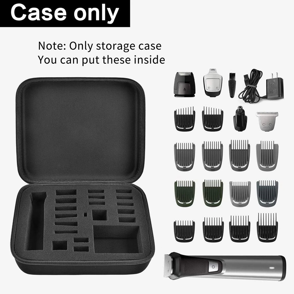 Hard EVA Case for Philips Multigroom 7000 – 18 Attachments Grooming Kit Case Babs