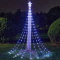 Christmas Tree Topper Star Waterfall Lights with Timer Holiday Fairy Lights Babs 03