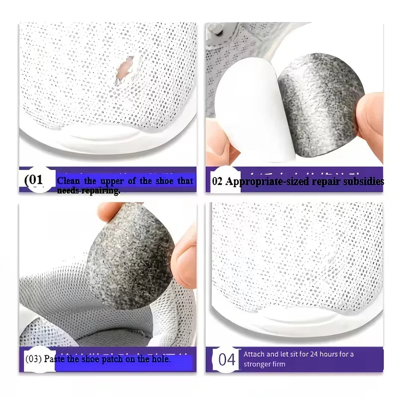 6-Pack Self-Adhesive Shoe Repair Patches – Anti-Wear Leather Shoe Repair Patches Babs