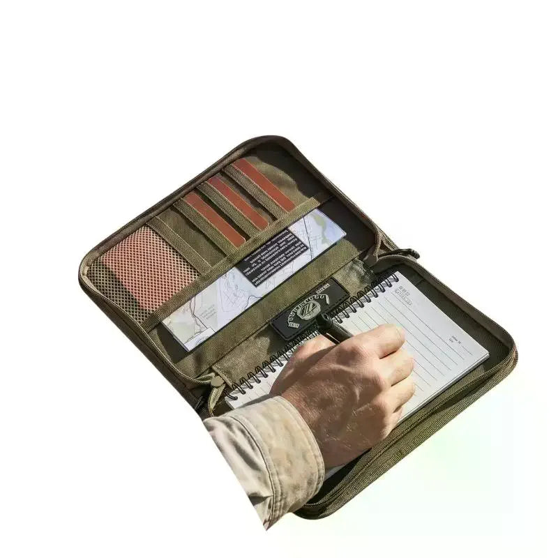 Tactical A5 Notebook Cover Zippered Canvas EDC Organizer Canvas Notebook Cover Babs
