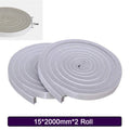 Foam Door & Window Sealing Strip – Self-Adhesive Weather Stripping Weather Stripping Tape Babs 1.5X200cmX2 Roll Gray