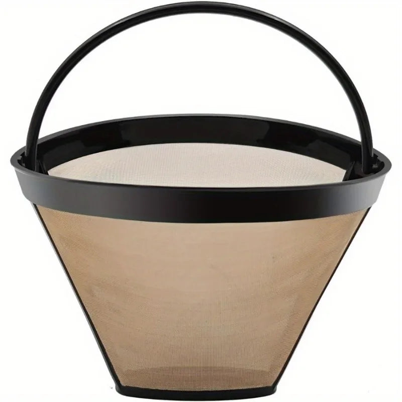 Reusable #4 Cone Gold Coffee Filter – Fits Cuisinart & Ninja Reusable Coffee Filter Babs