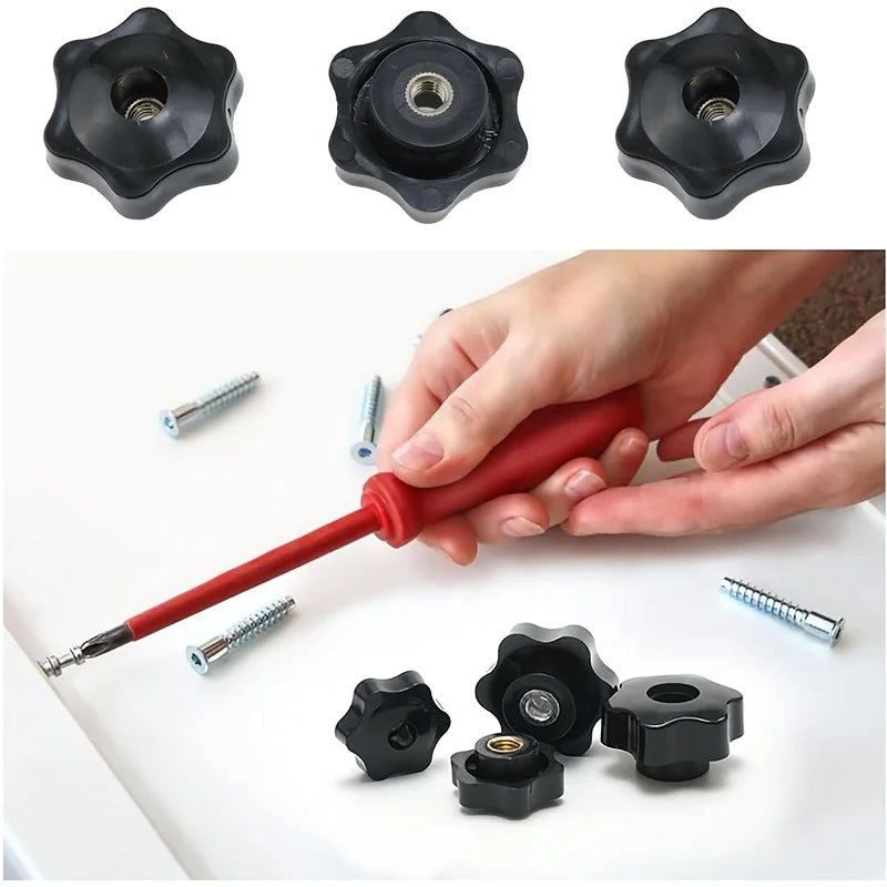 M5–M10 Copper Thumb Knob Nut – Star Hand Tighten Clamping Knob Thumb Knob Nut Babs