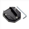 CNC Aluminum Motorcycle Kickstand Extender Pad | Anti-Skid Kickstand Extender Pad Babs black