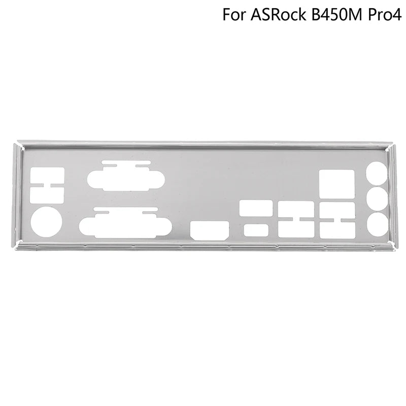 I/O Shield Back Plate for ASRock B450M Pro4 – Stainless Steel Motherboard I/O Shield Babs