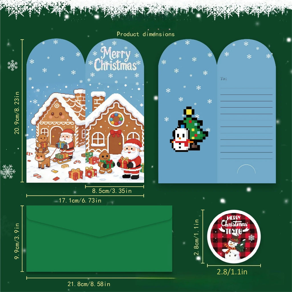 6-Pack Luxury Christmas Greeting Cards – Holiday Gift Cards Christmas Greeting Cards Babs
