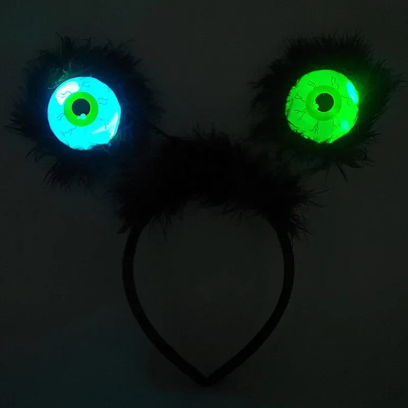 LED Alien Eyes Flashing Glow Headband – Halloween Party Costume LED Costume Headband Babs
