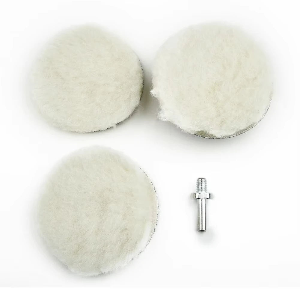3" Microfiber Car Polishing & Buffing Set | Drill Backing Plate Car Polishing Kit Babs