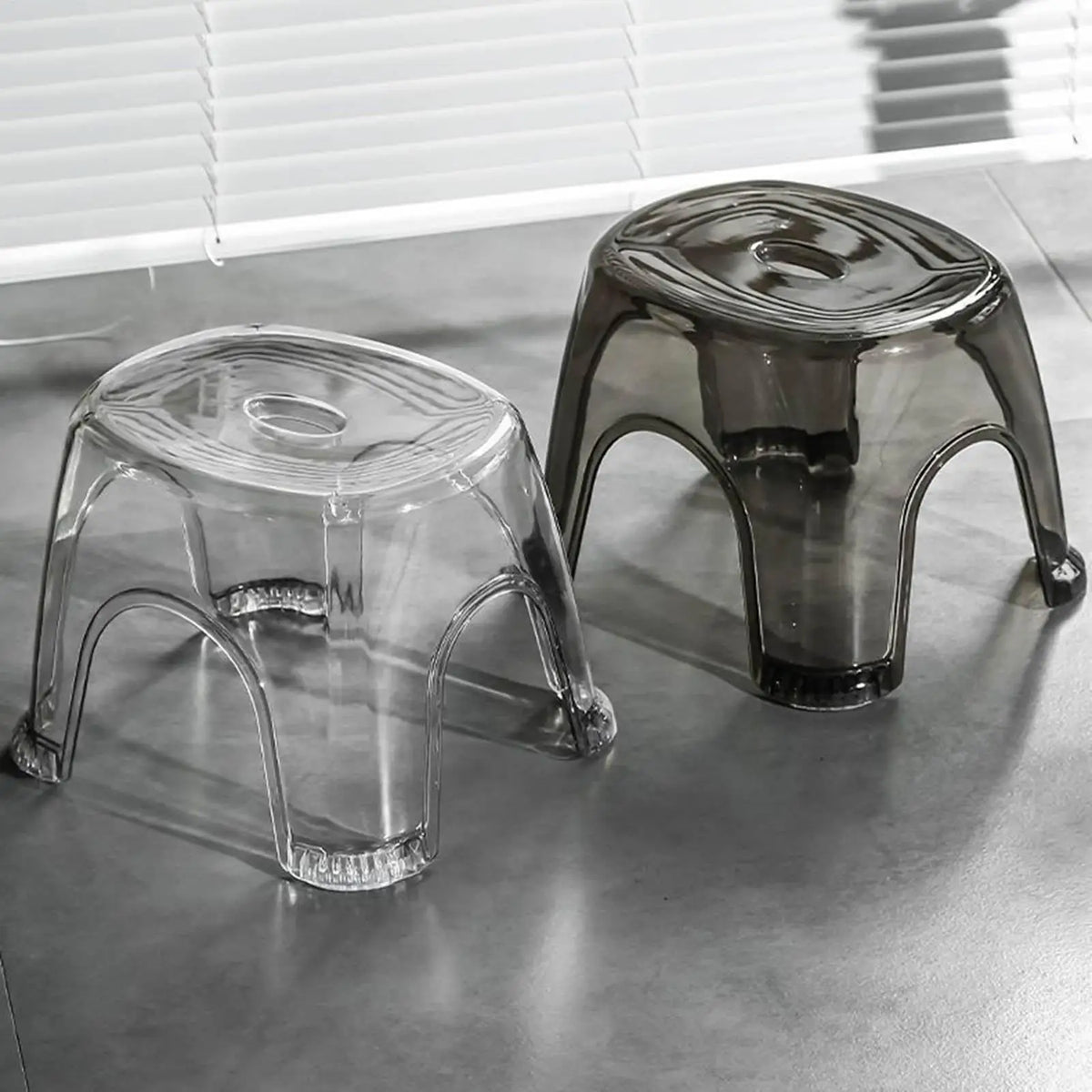Clear Non-Slip Shower Foot Stool – Waterproof Bathroom Bench Shower Foot Stool Babs