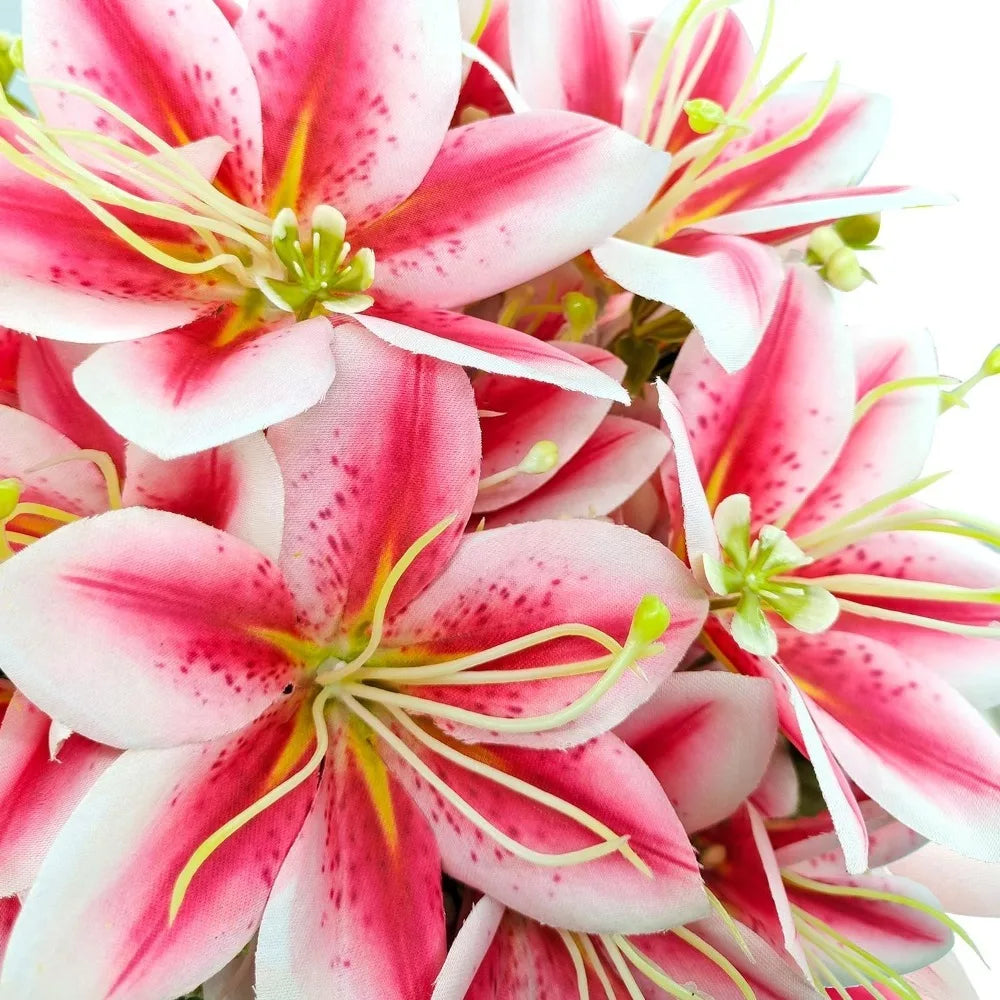 35cm Silk Orchid Artificial Flower Bouquet – Wedding & Home Decor Artificial Flower Bouquet Babs